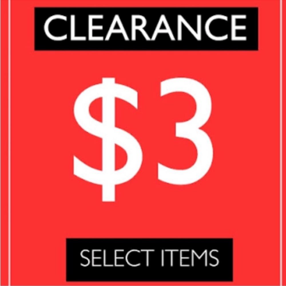 Clearance $3